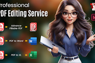 create fillable PDF forms or editable PDF or conversion