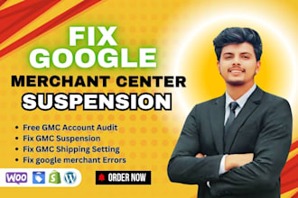 be fix google merchant center suspension and misrepresentation
