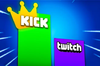 promote twitch, kick channel grow kick viewers, twitch live stream game channel