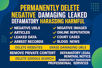 remove articles links,mugshots,negative links,court case,arrest record in google