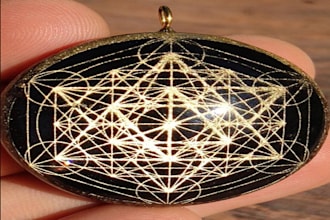 metatron cube orgonite tesla coil holographic visual effect archangel metatron