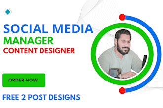 be your social media marketing manager and content designer