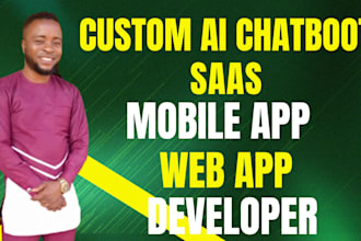do ai software develop ai chatgpt mobile app or website ai chatbot, ai saas app