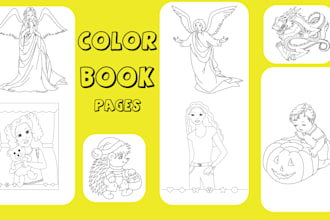 do coloring book kdp coloring book line art cuts vector