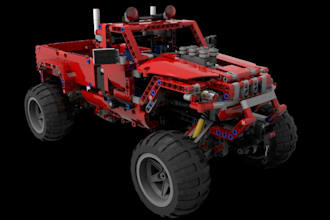 build 3d lego model christmas lego design lego techanic with manual instruction