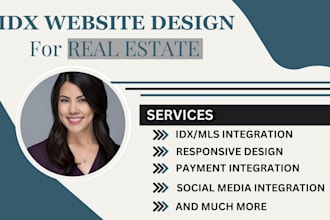 design real estate websites in wordpress or wix with idx and mls integration