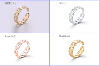 do high end jewelry retouching and photo editing