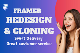 clone and redesign framer website, figma to framer