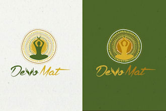 design custom creative physical fitness and yoga logo