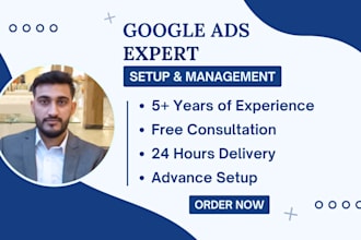 be your google ads expert, ppc marketing management