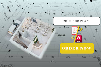 professional 2d floor plans for architectural projects