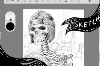 digital draw horror, dark art illustration for tshirt