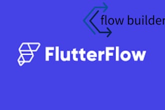 create ios app and android app web site on flutter flow