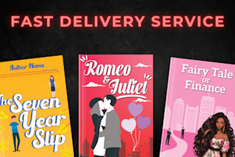 design romance, cookbook, fantasy and non fiction book cover