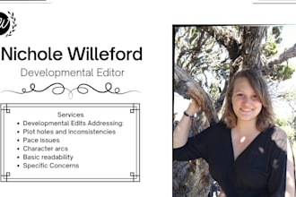 do developmental editing on your fiction manuscripts