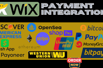 integrate third party payment methods into your wix website via API