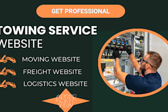 build towing website towing landing page and moving website