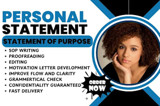 edit and proofread your personal statement or statement of purpose copy editing