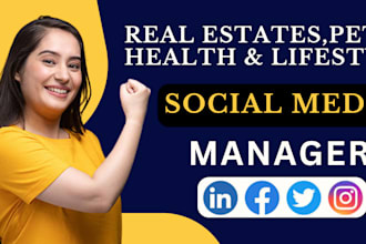 real estate animals and pet sport fitness lifestyle social media manager