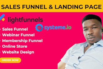 design funnel on light funnel systeme io clickfunnel expert