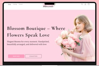 build flower shopify store flower website flower store flower shopify store