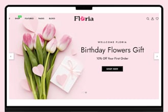 build flower shopify store flower website flower store flower shopify store
