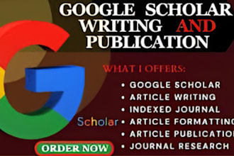 backdate, write and publish article in a peer reviewed google scholar journal