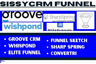 setup chime groovecrm funnel sketch elitefunnel sharpspring whispond leadsquared