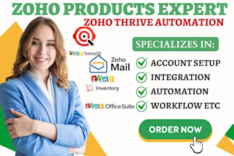 setup zoho sales iq va zoho inventory zoho mail zoho office suite automation
