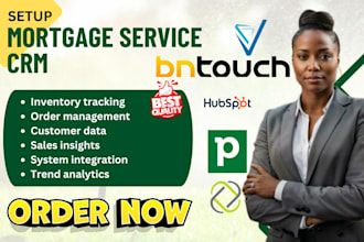 setup mortgage CRM bntouch jungo velocify hubspot pipedrive mortgage CRM