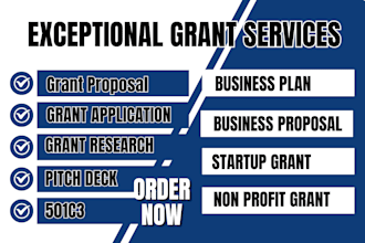 grant research business plan grant writing application 501c3 rfp rfq non profit
