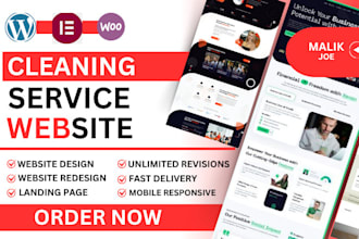 build cleaning service website, house, office cleaning, booking koala website
