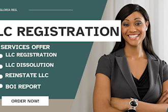 do US llc registration, dissolve llc, reinstate llc, and boi report