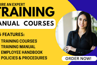 create rebrand training manual, employee handbook, brochure proposal,sop manual