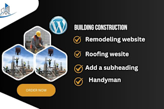 design a stunning contractor, construction, remodeling website