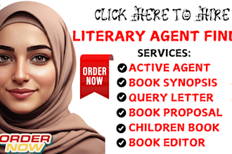 find active literary agents and submit your book with a query letter synopsis