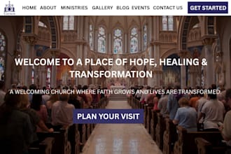 build church website church ministry website church donation website charity web