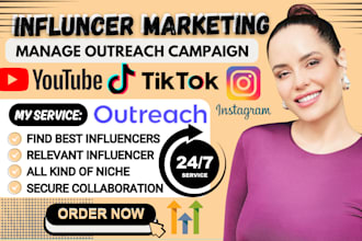 be your influencer manager outreach marketing campaign influencer collaboration