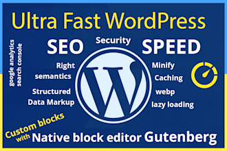 convert your slow wordpress website to fast native wordpress blocks