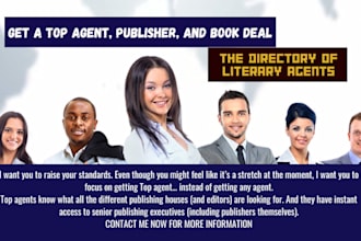find top literary agent, write or edit query letter and secure a publishing deal