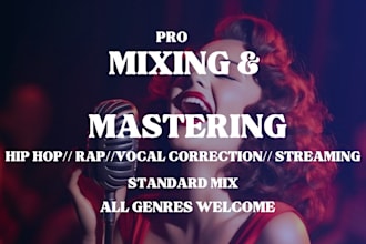 be your singer songwriter, metal vocals, rock singer, pop, rap, hip hop singer