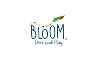 make high resolution bloom drop and play logo