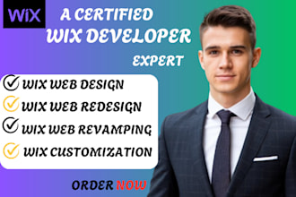 design wix website design, customized wix website redesign