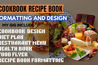 write quality recipe cooking book meal plan health book diet plan christmas