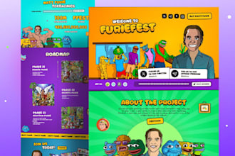 design meme coin landing page, meme coin website, crypto website, memecoin