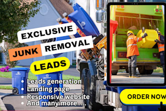 generate junk removal leads cleaning leads junk removal website