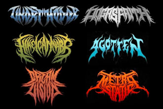 design extreme graffiti tag, nu metal, phonk and trap metal band logo