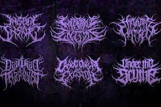 design you a brutal death metal, slamming, deathcore logo