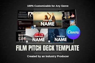 design movie pitch deck design for film investors