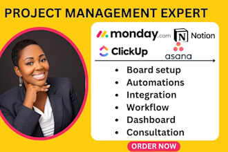 setup monday crm project management on monday, clickup, monday com asana trello